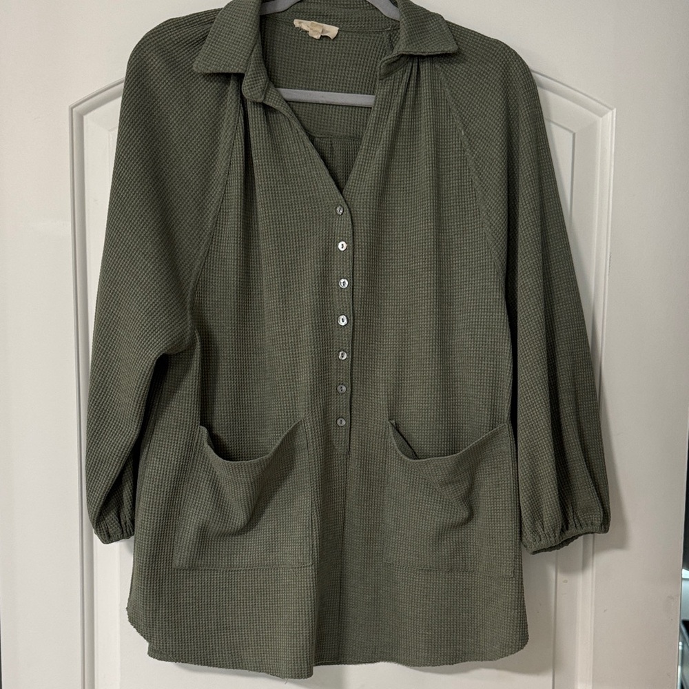 Boutique waffle shirt